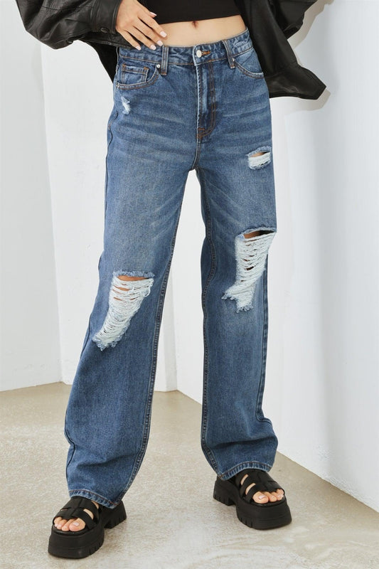 HAMMER COLLECTION Distressed High Waist Jeans